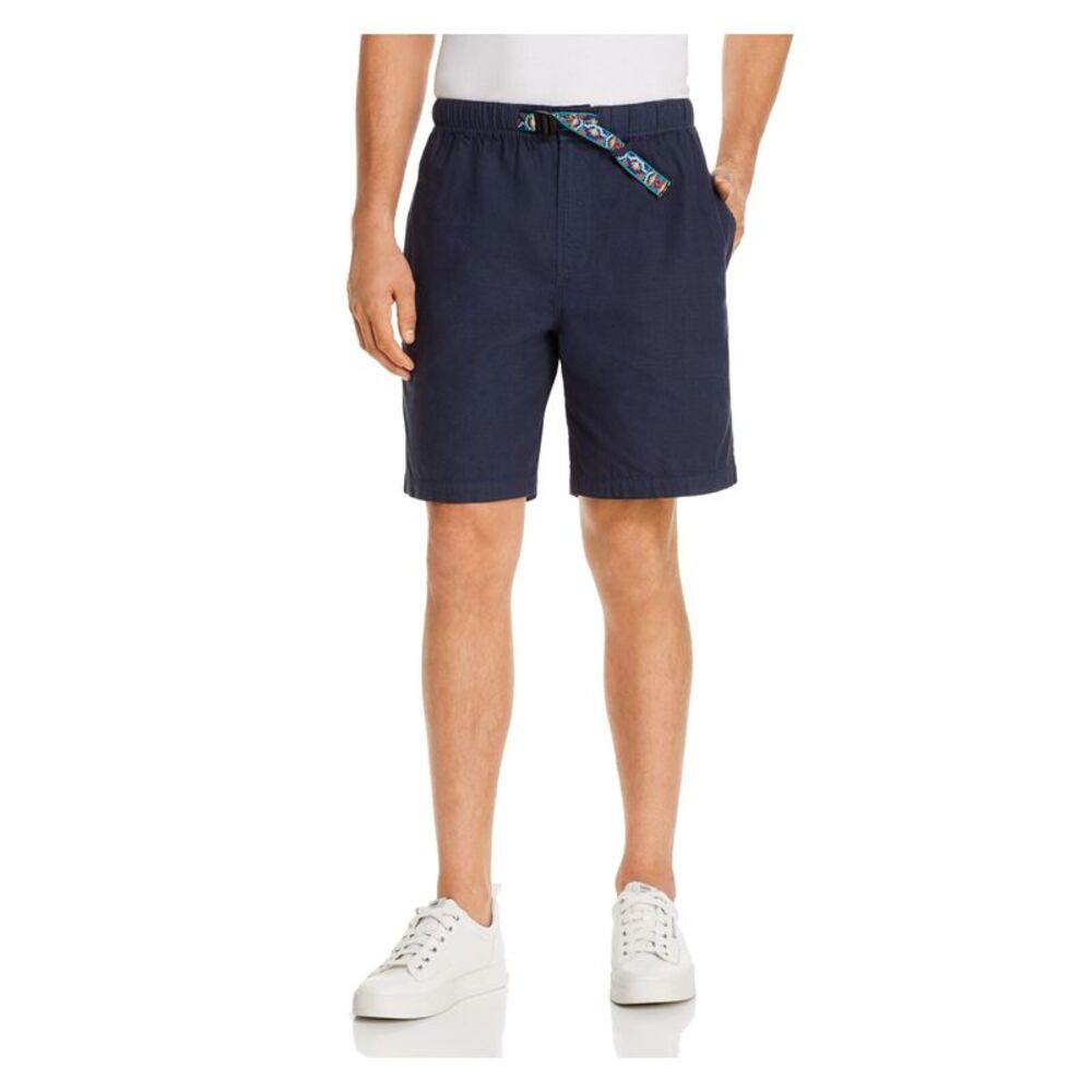 PENFIELD Mens Navy Active Regular Fit Athletic Shorts S
